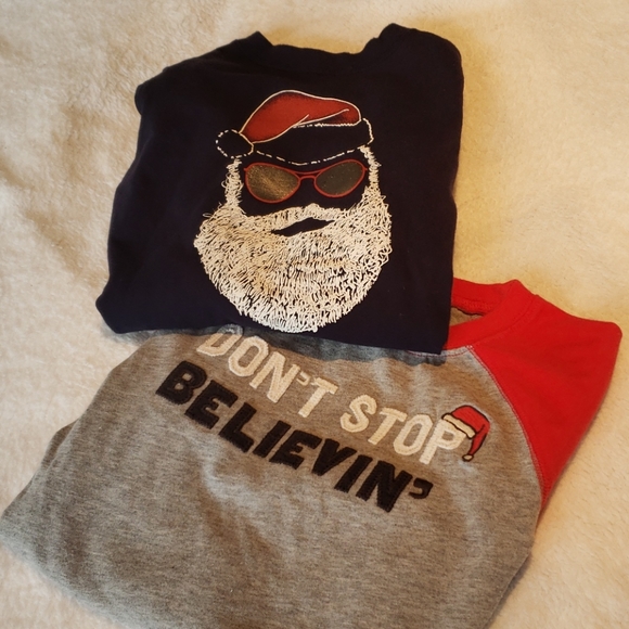Gymboree Other - Lot of 2 - Boys Gymboree Holiday/Santa LS Shirts